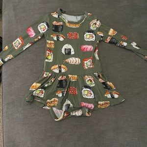 Posh Peanut Sashimi twirl dress bodysuit